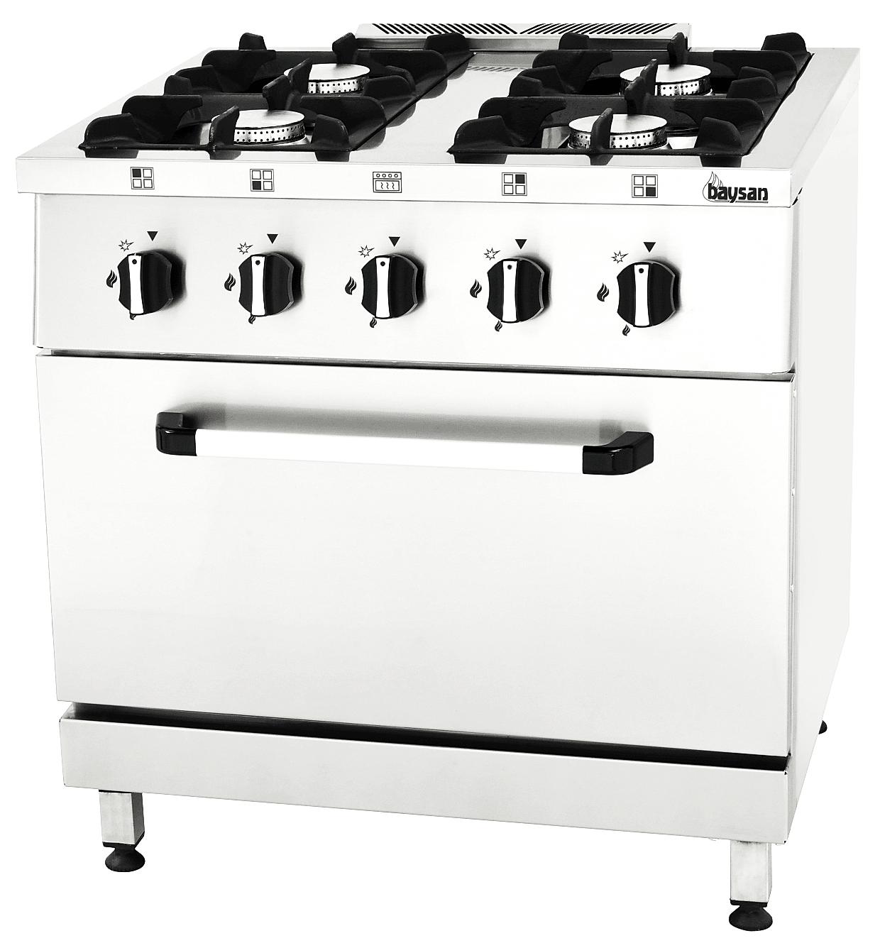 4 Burner Gas Range | 80x70
