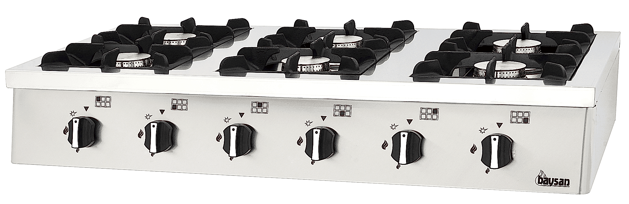 6 Burner Table Top Gas Cooker | 120x70