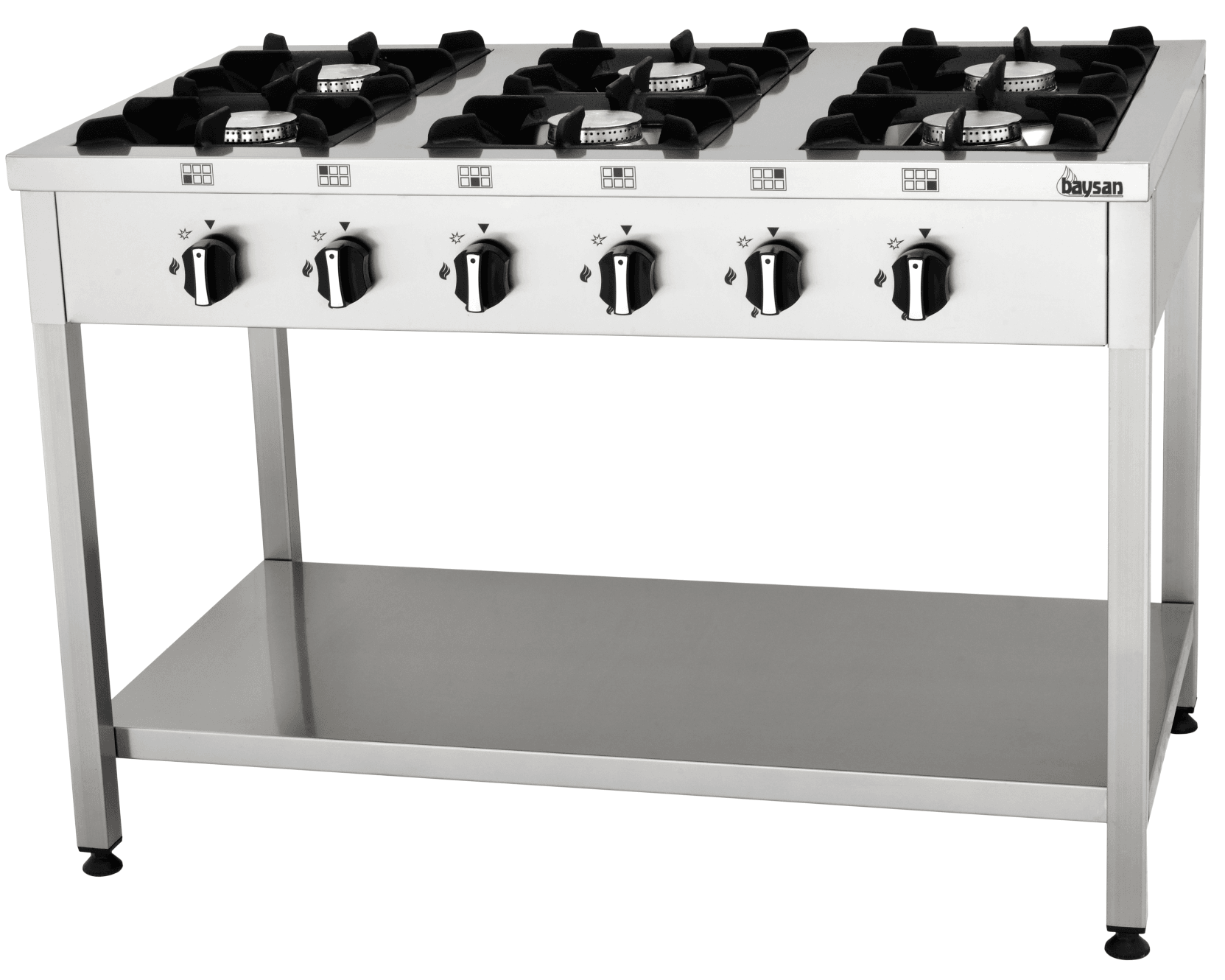 6 Burner Disassembled Gas Cooker | 120x70