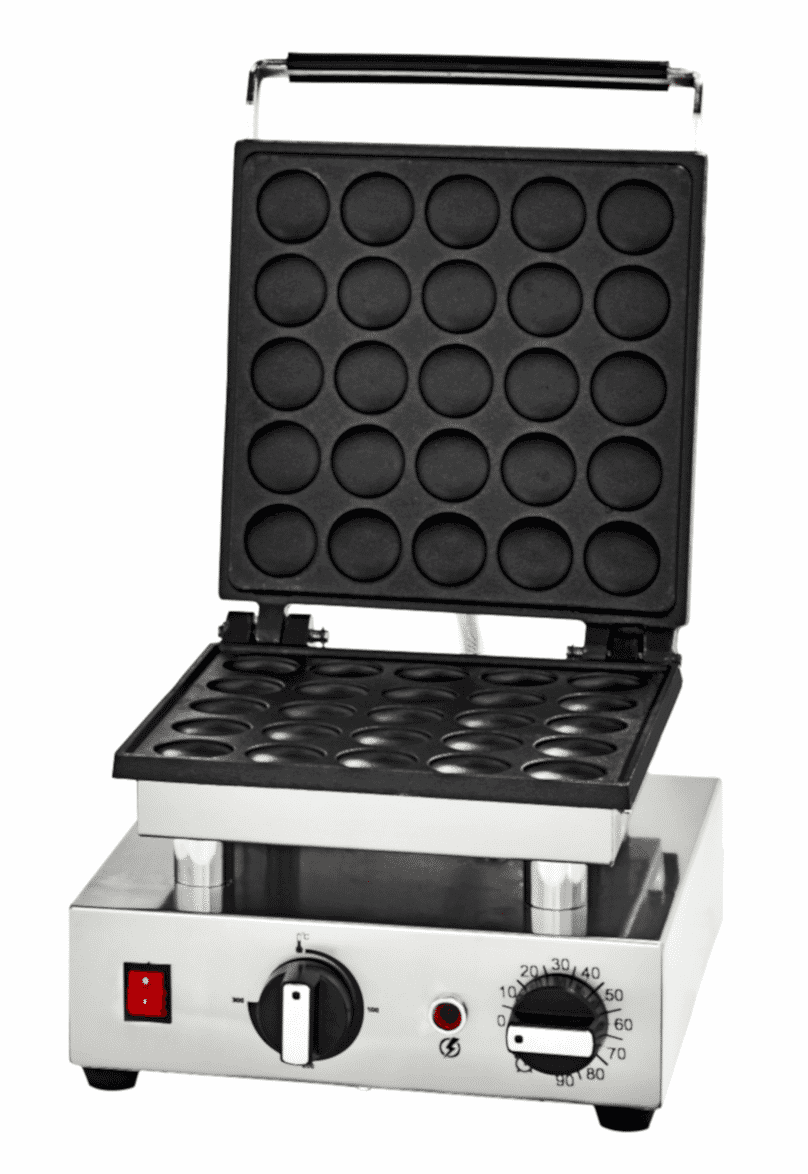 Bubble Model Single Waffle Machine with Lid
