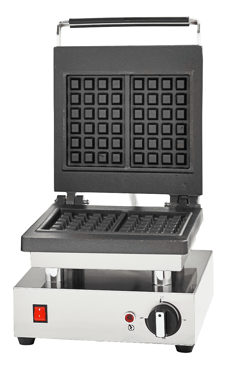 Square Model Single Waffle Machine with Lid